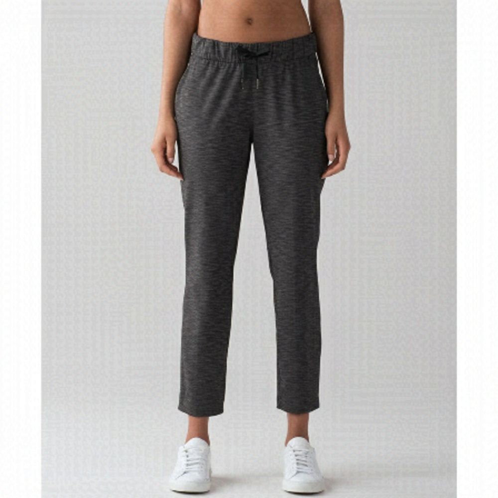 LULULEMON On the Fly Heathered Grey Pants 2